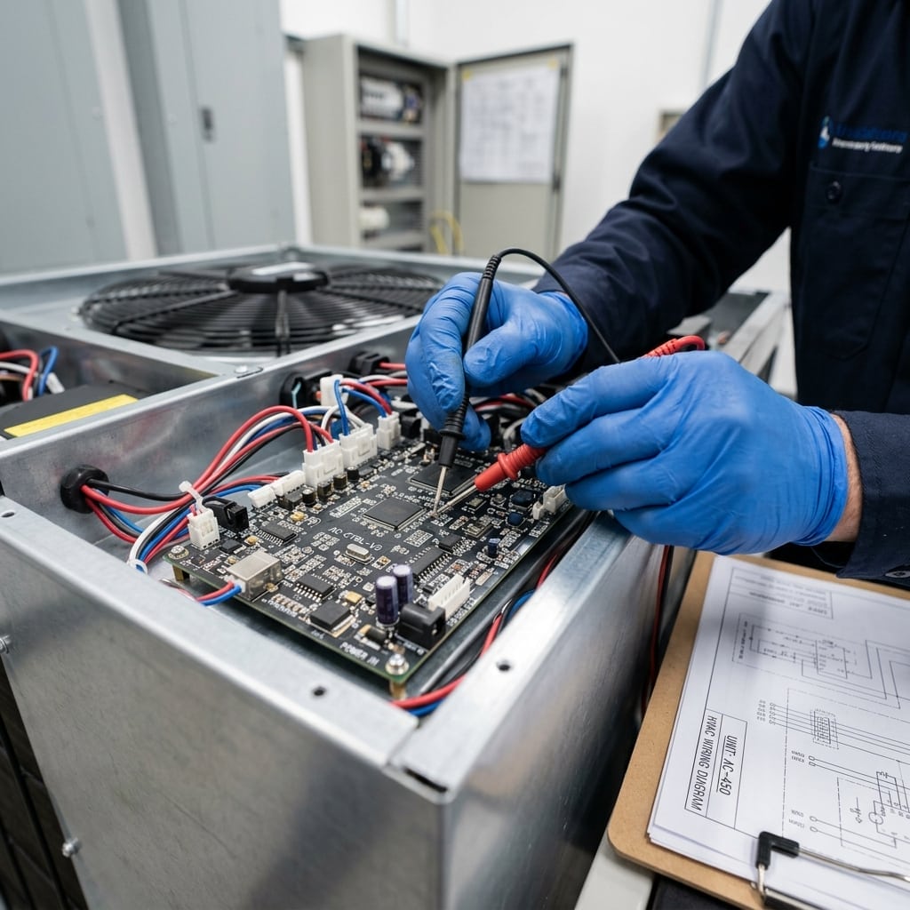 HVAC Technician Working